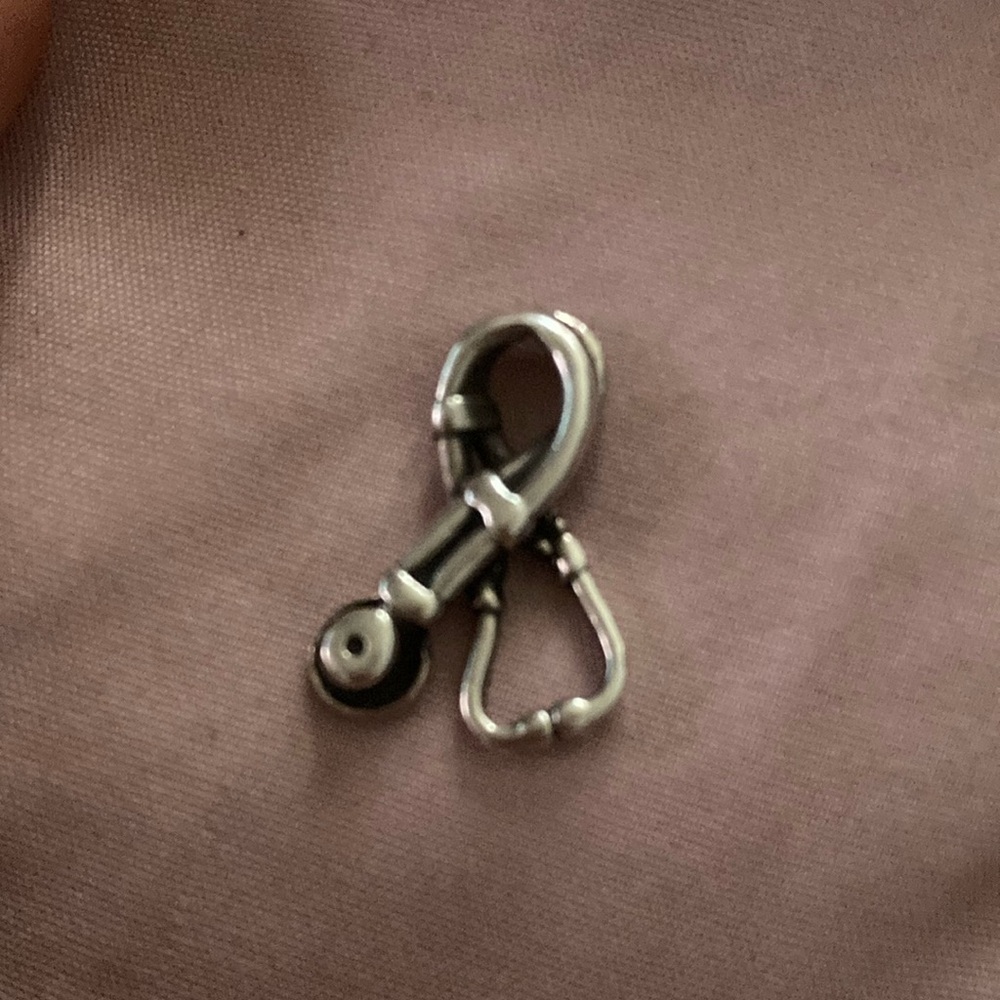 James Avery Silver Stethoscope charm